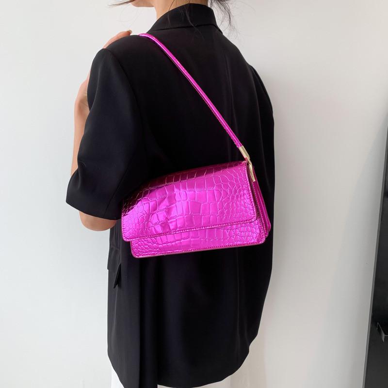 Stylish Street Fashion Shoulder Bag Retro Handbag Pu Material Small Square Bag