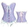 Palace Shapewear Strapless Waist Slimming Sexy Jacquard Corset Dress Wear Tight Fishbone Bra