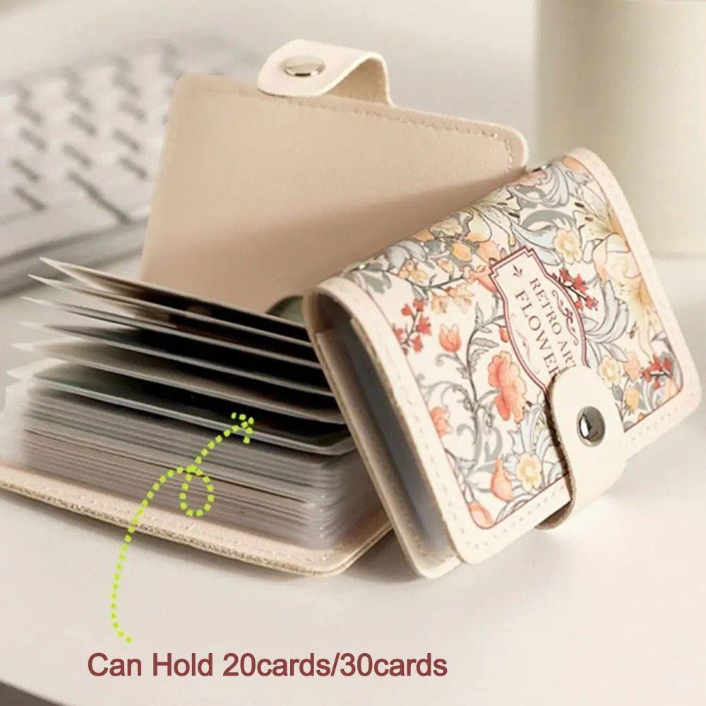PU Leder Geld Tasche Große Kapazität Visitenkarten Fall Tragbare Karten Tasche Frauen