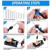 37pieces Hand Drill Tool Set With Pin Vise Hand Drill Mini Twist Drill Bits Bench Vice For DIY Jewelry Making Craft Carving (0.3-1.2 Mm)