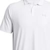 Under Armour Ua Iso-Chill Bedrucktes Logo Locker geschnittenes Kurzarm-Poloshirt Herren Poloshirts Weiß 1377364-100
