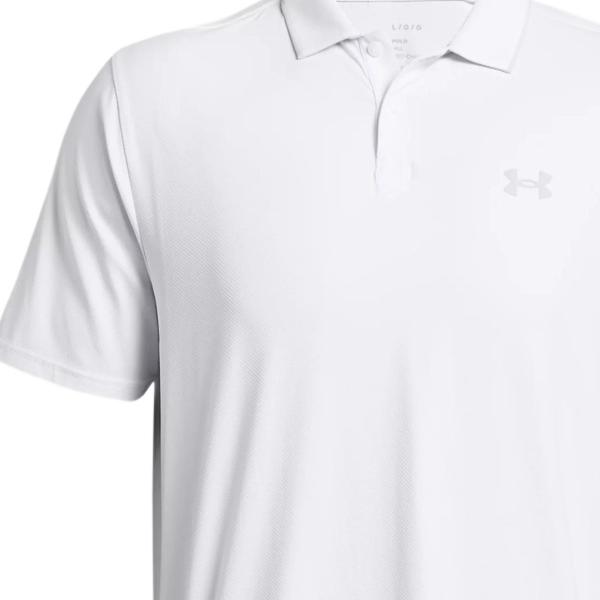Under Armour Ua Iso-Chill Printed Logo Loose Fit Short Sleeve Polo Shirt Men polo shirts White 1377364-100