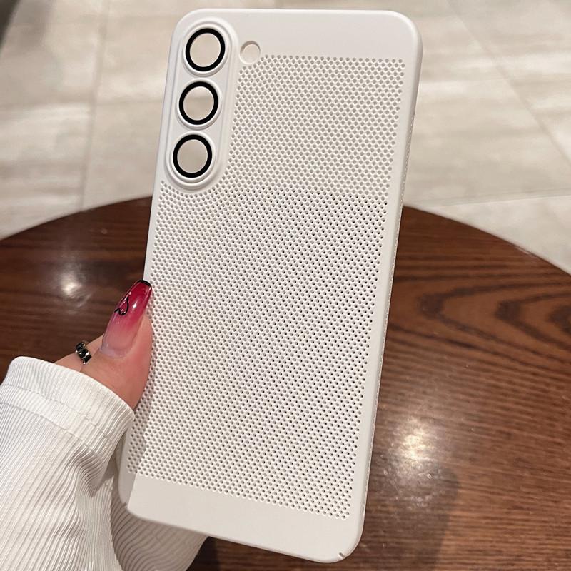 Compatible with Samsung S24, S21, S22 Plus, S22 Ultra Hard Case - Solid Color for Enhanced Heat Dissipation