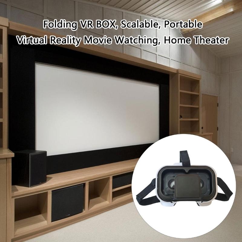 Portable Lightweight Virtual Reality Box Magnifier with Adjustable Lens Enhances Viewing Perfect for Travel and Home Use