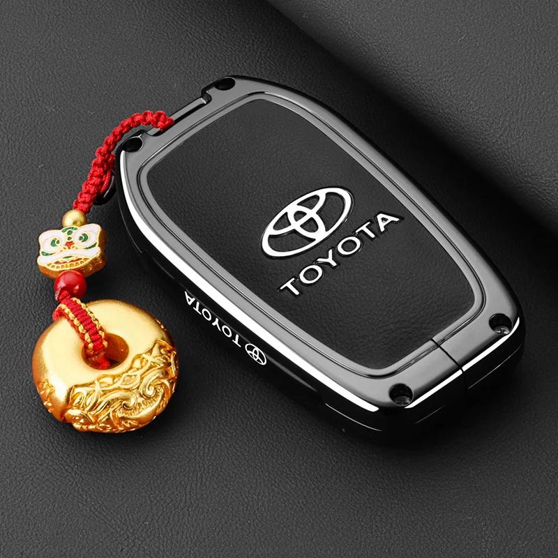 Key Fob Cover Case Compatible with 2025 2024 Toyota Sienna Highlander Corolla Crown Venza RAV4 Tacoma Fortuner Land Cruiser