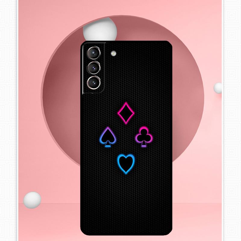 

Чехол для покерных игральных карт для Samsung Galaxy S22 S23 S24 Ultra Note 20 10 S8 S9 S10 Plus S21 S20 FE, мягкий чехол Galaxy S10e