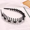 Korean Rhinestone Non-slip Toothed Wash Face Hair Hoop Pearl Headband Hair Band Hair Accessories