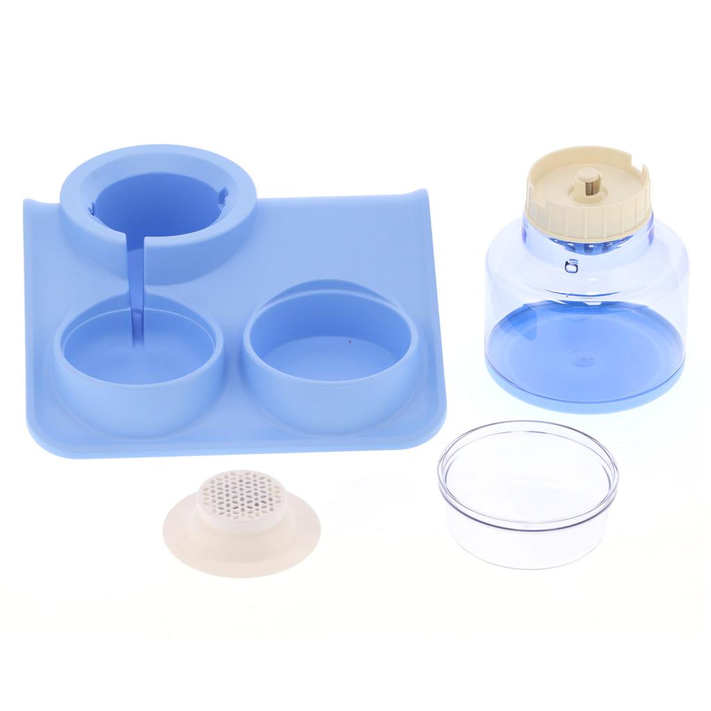 Haustier Wasserspender und Futternapf Set Katze 1,8L Automatischer Wasserspender Futterspender