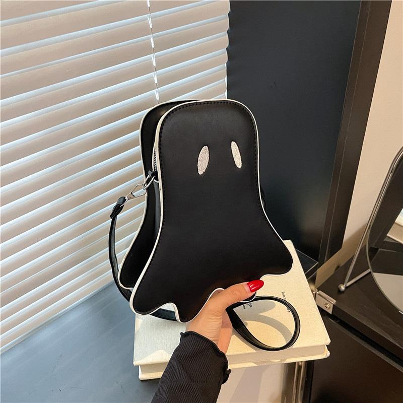 Lady Halloween ghost kid crossbody bag lady funny ghost diagonal shoulder bag