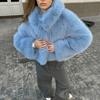 Autumn And Winter Soft And Smooth Fox Fur Coat Fashion Short Street Style Imitation Fur Coat Women