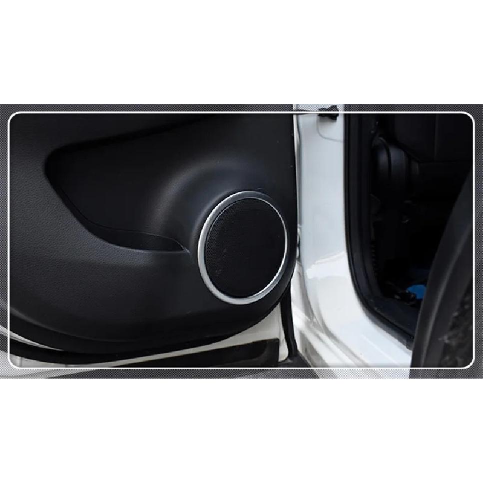 For Hyundai Kona 2017 2018 - ABS Door Audio Speaker Sound Ring Frame Stereo Cover Trim Sticker Car Styling Accessories