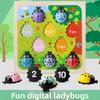 Wooden Toddler Ladybug Counting Toy For Early Math Skills And Fun Educational