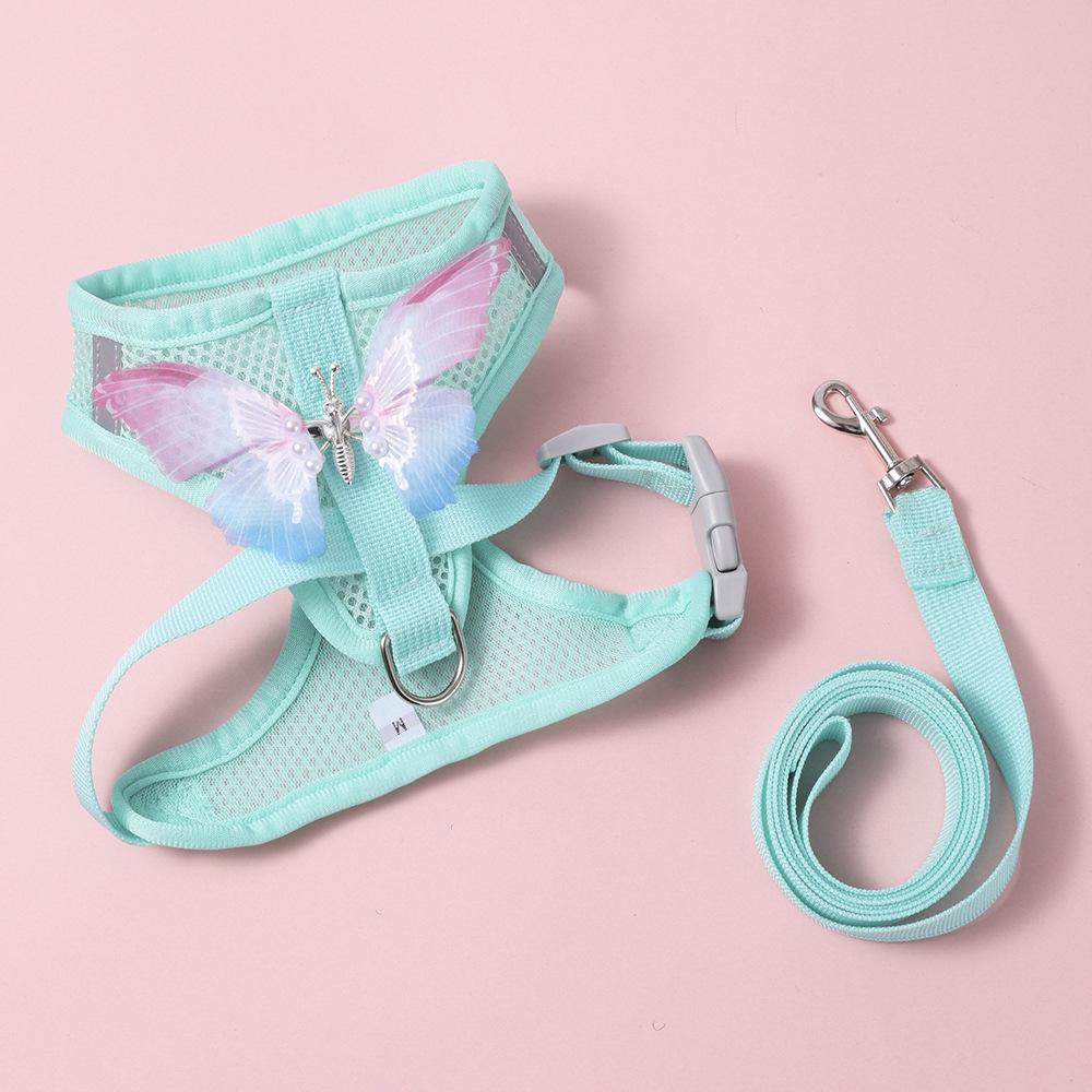 Explosion-Proof Vest-Style Dog Harness with Breathable Fabric for Small Pets