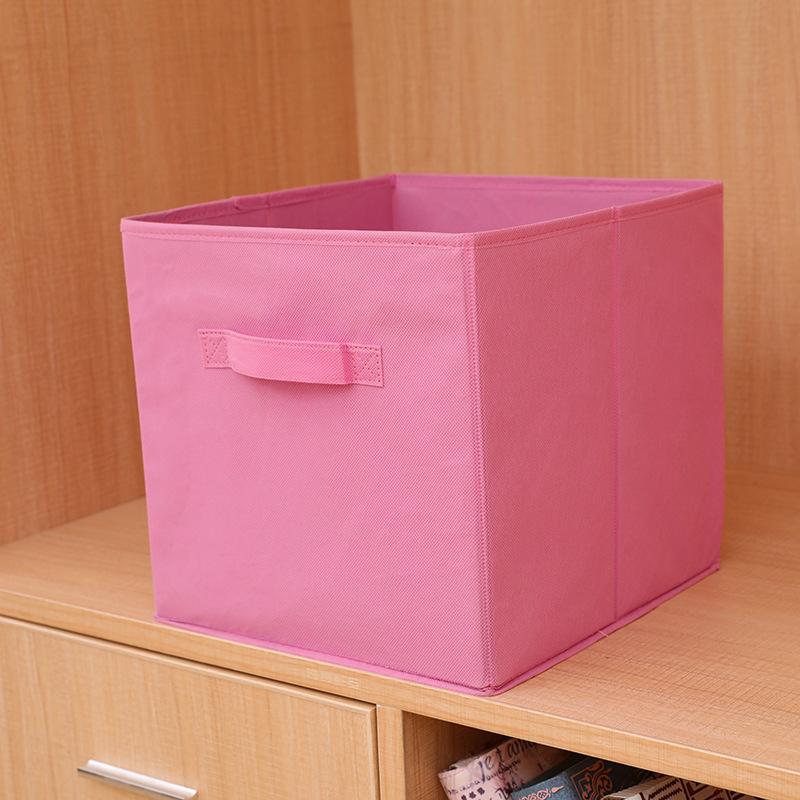 Cube Non Woven Fabric Storage Bin Collapsible Storage Box Home Supplies Kid Toy Storage Organizer Cabinet drawer organization