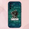 N-Nash Fishing Cool Phone Case For Samsung S24,S21,S22,S23,S30,Ultra,S20,Plus,Fe,Lite,Note,10,9,5G Black Soft Shell