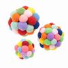 Pet Colorful Plush Toy Playing Ball Dog Puppy Cat Exercise Interactive Training Tool