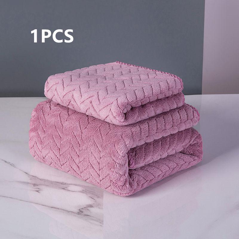Thickened Towel, Coral Velvet Quick Drying Hair Towel, Male and Female Students, Absorb Water, Wash Face, Soft Bath Towel