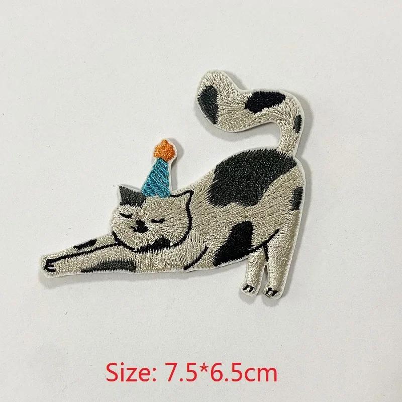 Langlebige Eisen-Bestickte Aufnäher für Kleidung Rucksäcke Schuhe mit Tier Hai Schildkröte Katze Hund Applikation Aufkleber Streifen Design