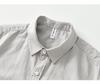 L990 Men's Minimalist Cotton Linen Square Neck Short Sleeve Shirt, Solid Color