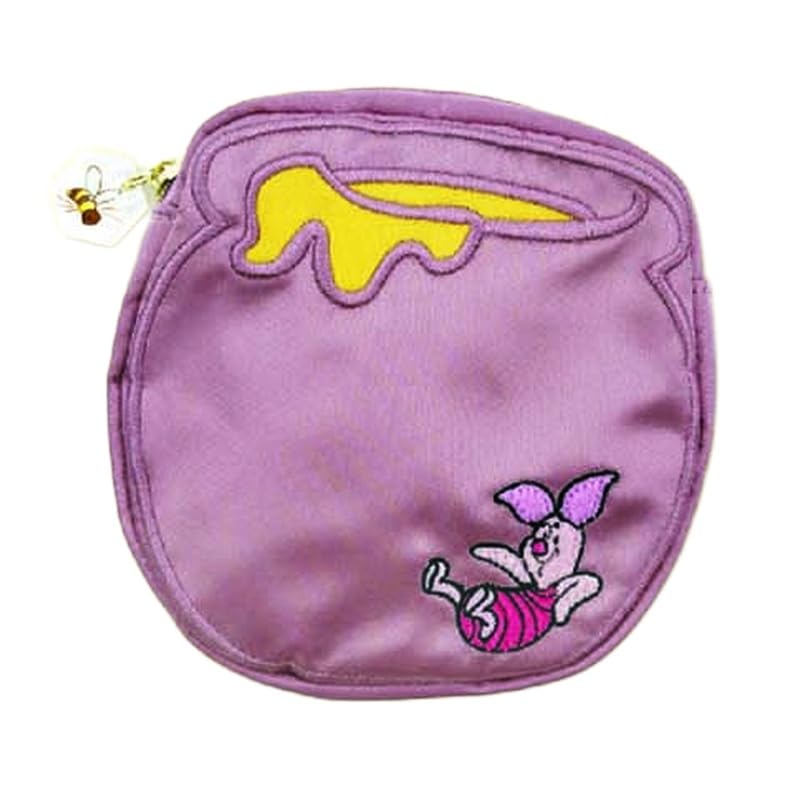 Marimo Craft Winnie the Pooh Honey Pot Series Pouch Piglet with Acrylic Charm Small Item Case Disney Goods W120 X H120 X D35mm Die-Cut - - - - -