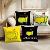 MMasters Golf Printing Cushion Cover Soft Plush Throw Pillow Cover  DoubleSided Printed Cushion Case  Cozy Sofa  Home Decor