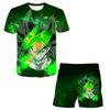 2025 Summer New Fashion Dragon Ball Tshirt Shorts 2 Piece Sets Kids Tracksuit Vegeta Clothes 3D Printed Dragon Ball T Shirts  Suit