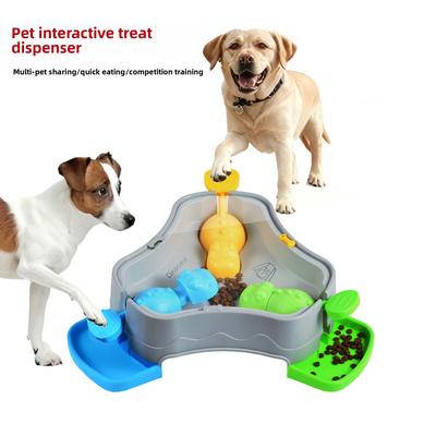 Alimentation Directe pour Animaux Jouet Distributeur de Nourriture Anti-Fuite Chien Puzzle Interactif Entraînement Alimentation Lente Gamelle Universelle pour Chats et Chiens