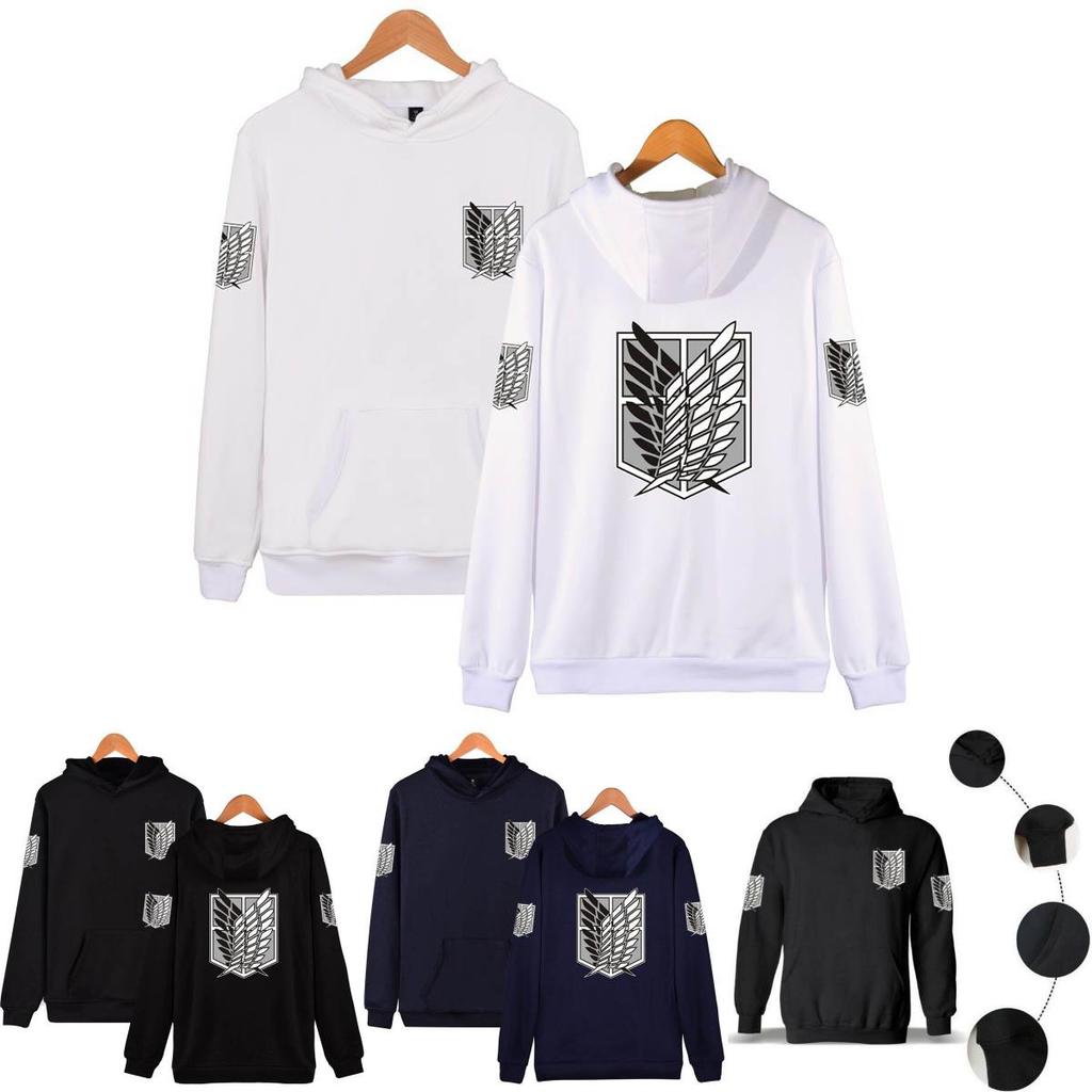 No Kyojin Attack On Titan Wings Hoodie Cozy Pullover For Ultimate Comfort**
