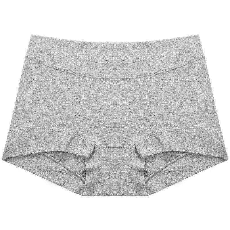 Ladies Spring and Autumn Cotton 7A Antibacterial Cotton Crotch Non Mark High Waist Comfortable Flat Angle Briefs