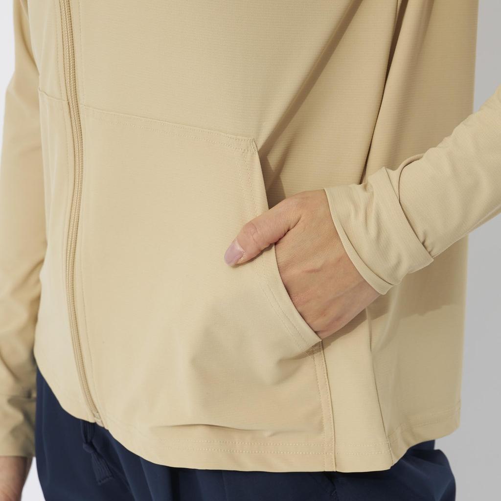 Marie Claire Women's Rash Guard Track Jacket with Cooling Touch and UV Protection, 414702, BE