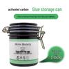 Eyelash Activated Carbon Glue Storage Jar: Moisture-Absorbing, Freshness-Extending, Sealed for Professional Artists