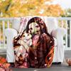 1pc nezouko Theme Blanket - Digital Print, Polyester, Cozy for All Seasons, Perfect for Outdoor, and Travel
