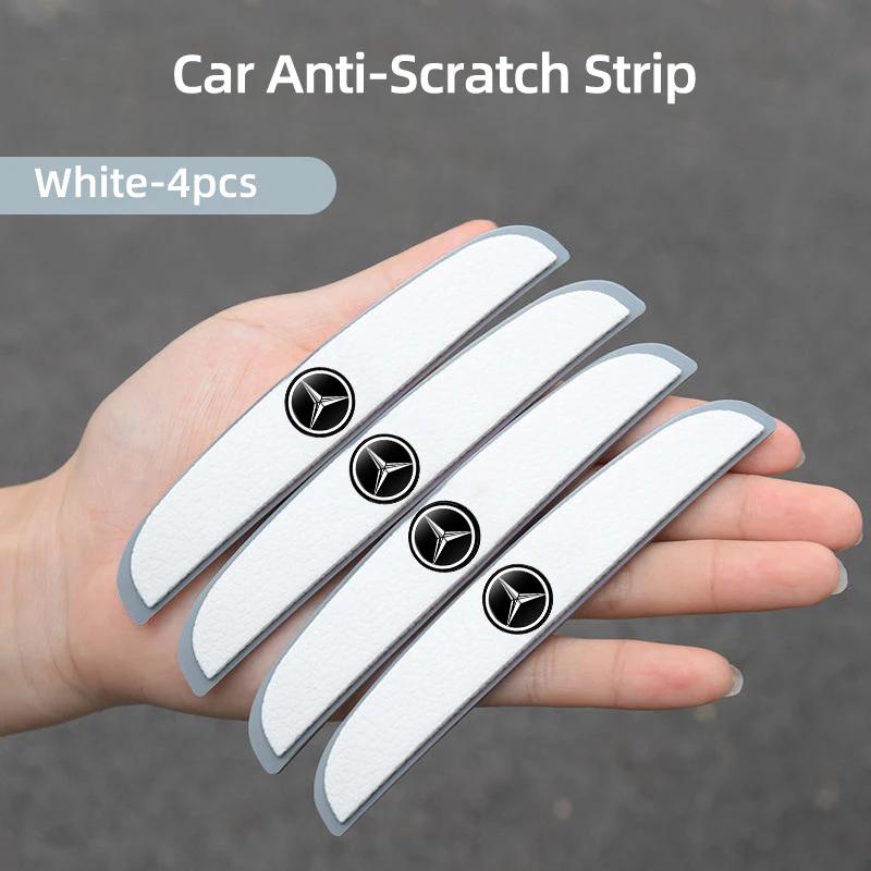 GLC GLB 4pcs Car Anti-collision Sticker Door Rearview Mirror Edge Guard Strip For Mercedes Benz AMG A C E Class C180 C200 C260