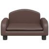 VidaXL Children's Sofa Brown 50x40x30 Cm Faux Leather, Mini Sofa, Mini Sofa Chair, Mini Sofa for Children, Sofa 3196376