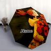 1pc Whimsical Girl Custom Name Automatic Folding Umbrella, Durable Plastic & Iron, Lightweight for Outdoor Daily Use  S1230007