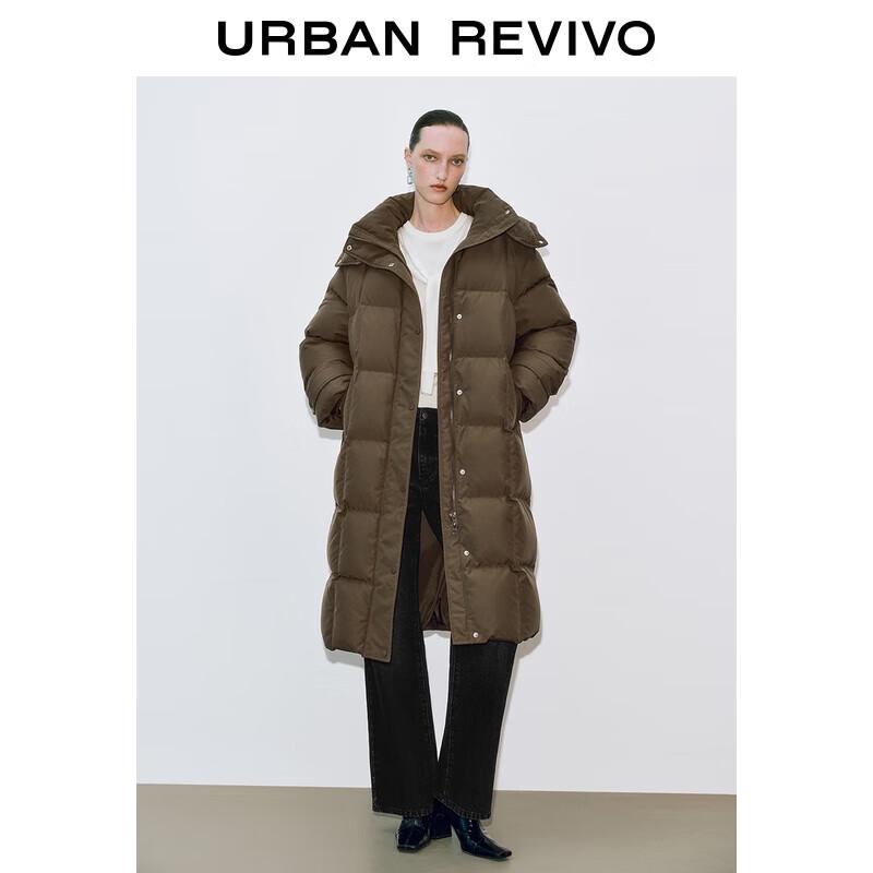 

UR Women s Hooded Quilted Long Down Jacket UWG150056 M