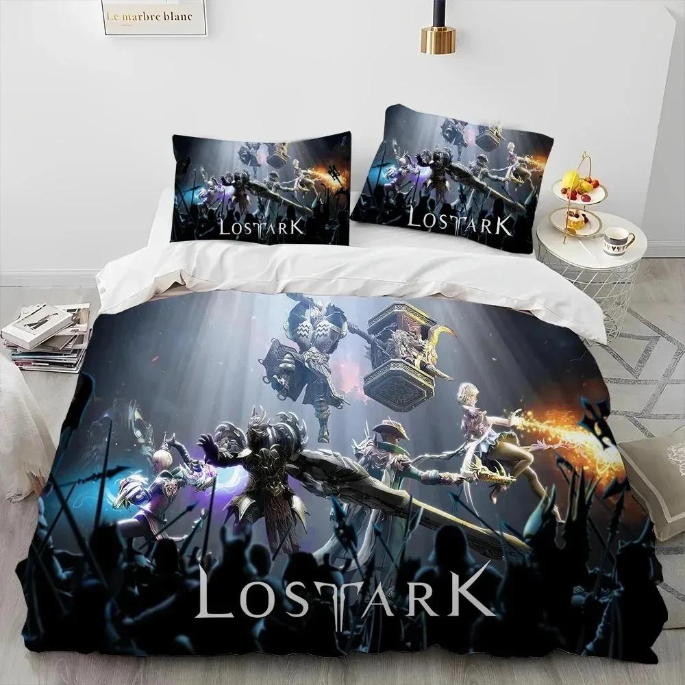3D Lost ARK Game Gamer Cartoon Comforter Bedding Set,Duvet Cover Bed Set Quilt Cover Pillowcase,king Queen Size Bedding Set Boys