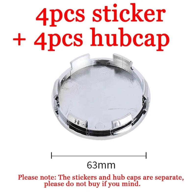 4pcs 56/60/65/68mm Car Wheel Center Hub Covers Hub Cap Decor Sticker For BMW M F31 F34 F32 E52 E53 E60 E90 E91 E92 E93 F01 F30