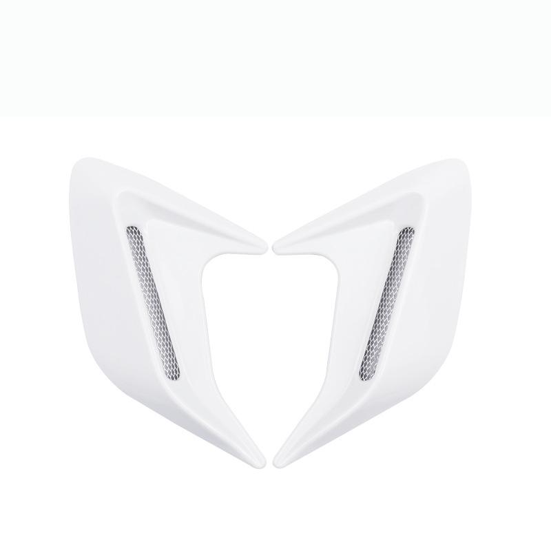 2Pcs 3D Car Side Vent Sticker Air Flow Fender Intake Sticker Shark Gills Side Vent Stickers Car Side Fender Vent Sticker Deco