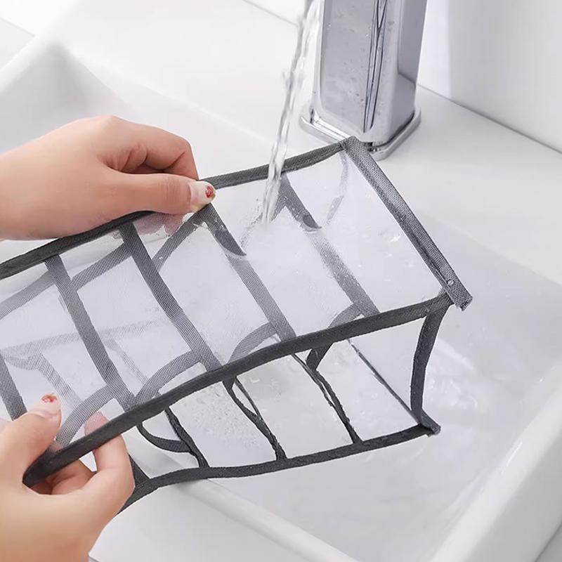 Scatola portaoggetti in tessuto pieghevole multifunzione stile cassetto per biancheria intima e calzini