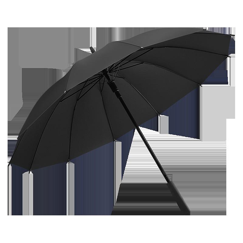 The New 12K Straight Rod Umbrella, Automatic High-density Bumping Cloth, Wind-resistant Skeleton, Simple and Exquisite One-piece Delivery.