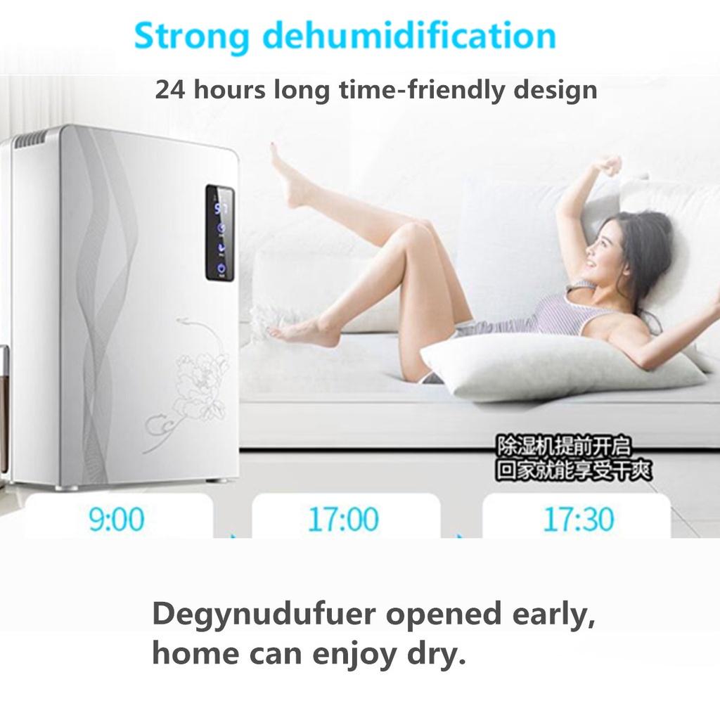 90W 2200ML Household Multifucntion Dehumidifier Electric Air Dryer 24h Timing Smart Touch Desiccant Drying Machine