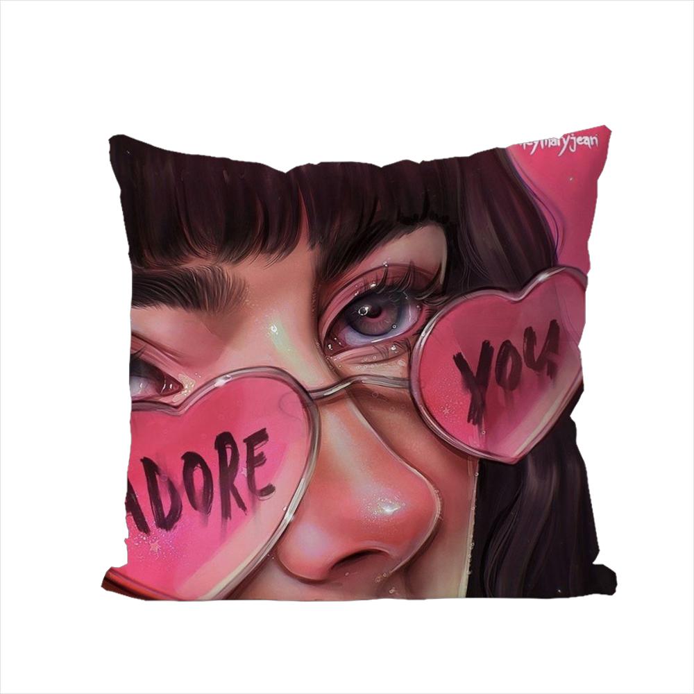 Eunpyon Art Pillow Case For Car Sofa Decorative Home Doublesided Print Plush Square Throw Pillow Cushion Cover