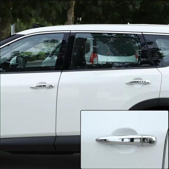 Plastic Chrome Car door Handle Cover Trim Fit For Nissan Rogue 2021-2023 8pcs