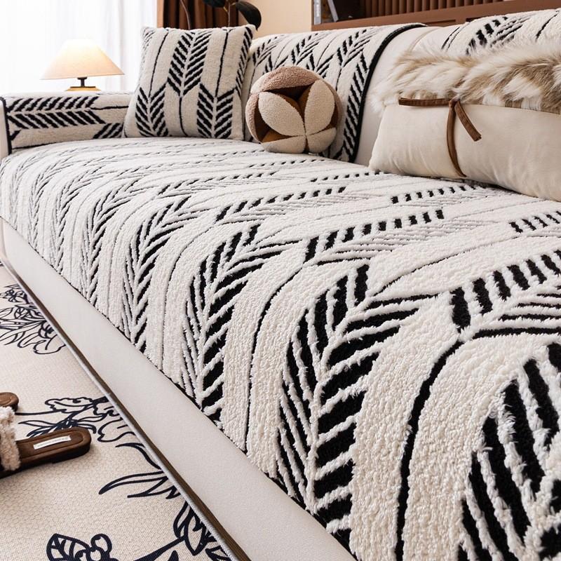 1Pcs Winter Thick Plush Sofa Cover Fashion Durable Chair Mat For Living Room Comfortable Soft Couch Cushion