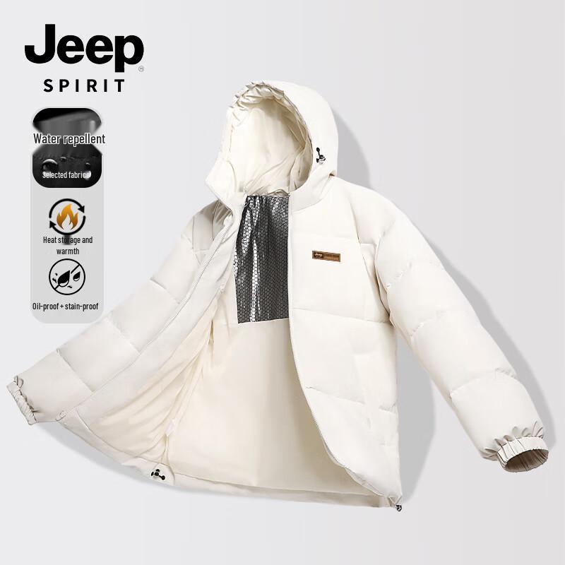 

JEEP SPIRIT Men s Graphene Heating Hooded Padded Jacket L