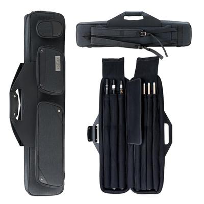 KONLLEN Pool Cue 3x4 Inch Oxford Pool Stick Holds 3 Butts and 4 Billiards Large Capacity Carrying Case with Pool Cue Upgraded Case One Size Case,