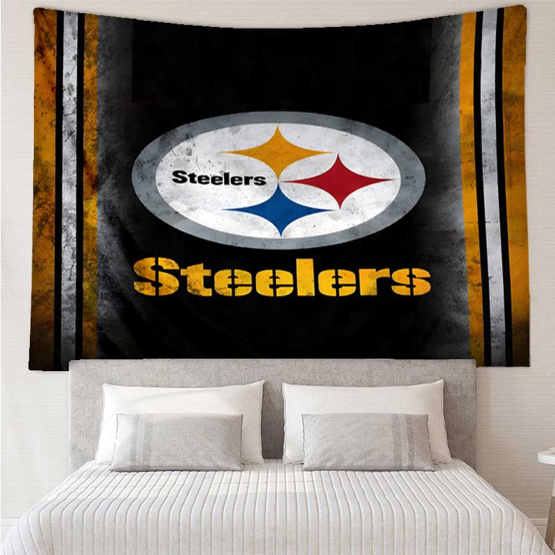 Pittsburgh Steelers Logo Tapestry Hanging for Bedroom,Livingroom, Playroom,Decor Art Room Wall Tapestry Holiday and Birthday Gifts