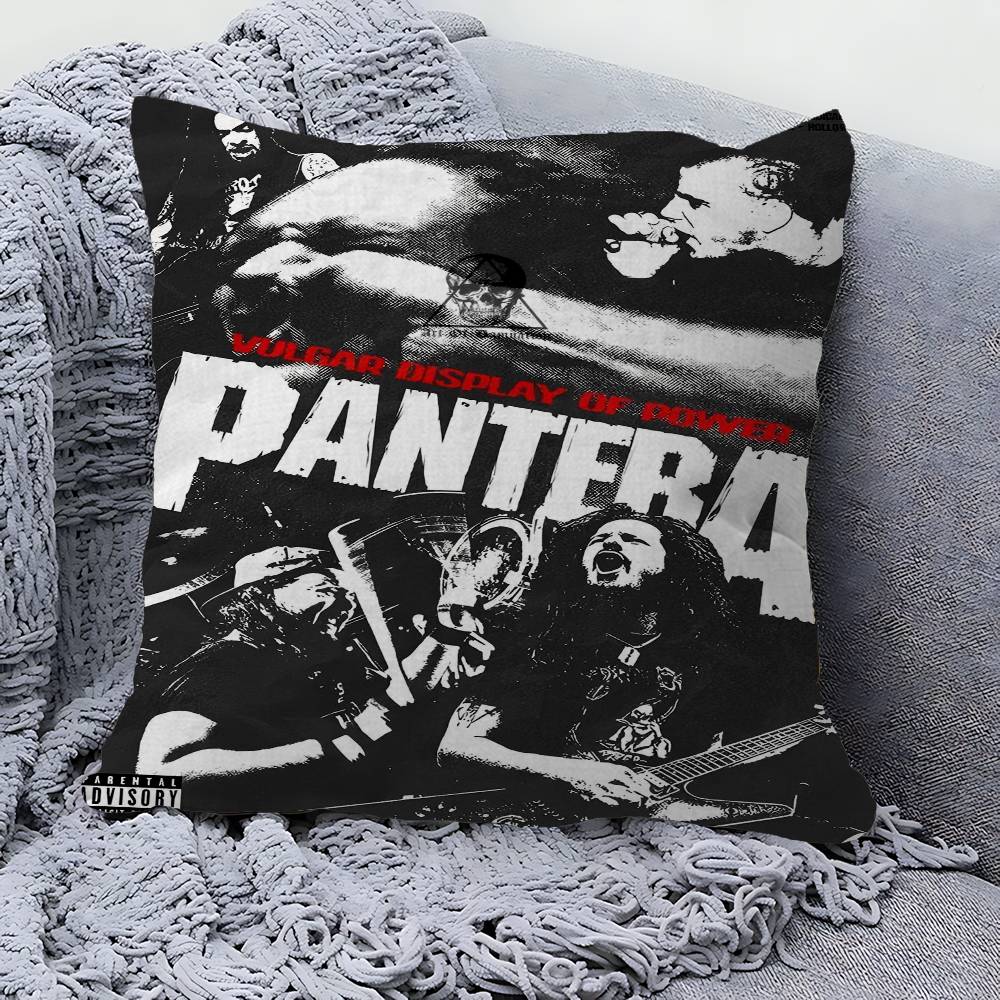 P-Pantera Rock Band Cushion Cover Polyester Sofa Cushions Decorative Throw Pillows Home Decoration Pillowcover