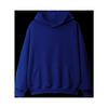 Fleece-Lined Thickened Hua Cotton Drop-Shoulder Hoodie - 2023 Autumn/Winter Solid Color Loose Hooded Sweatshirt with High Neck